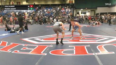 157 lbs Round Of 64 - Cole Albert, PA vs Paxon Legatt, GA