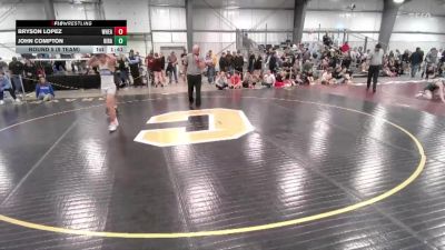 120 lbs Round 5 (8 Team) - Bryson Lopez, Wheatland vs John Compton, Highlands Ranch