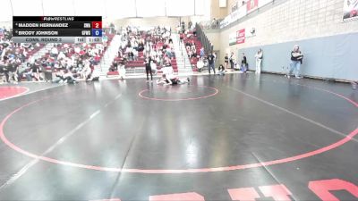 120 lbs Cons. Round 3 - Madden Hernandez, Sublime Wrestling Academy vs Brody Johnson, Glenn Ferry Wrestling Club