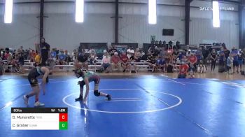 80 lbs Semifinal - Domenic Munaretto, Toss Em Up vs Caley Graber, Summit