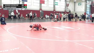 65 lbs Rr Rnd 1 - Jackson Caporiccio, Apex Wrestling Academy vs William Uszenski, Apex Wrestling Academy
