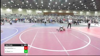 98 lbs Semifinal - Mercer Hamilton, Mat Demon WC vs Felix Cruz, Dark Horse WC