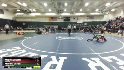 138 lbs Cons. Round 2 - Andrew Disher, Port Angeles vs Ambrose Fiorini, Mariner