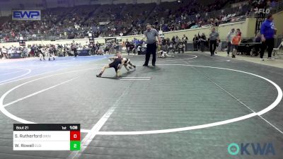 64 lbs Round Of 16 - Stetson Rutherford, Grove Takedown Club vs Waylon Rowell, Elgin Wrestling