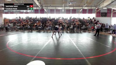 175 lbs Round Of 16 - Matthew West, Cambridge vs Charlie Poor, Saint John's Prep