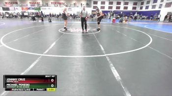 285 lbs Champ. Round 1 - Johnny Cruz, Indiana Tech vs Michael Peneski, University Of Rio Grande