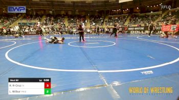 76 lbs Quarterfinal - Roan Rickel-Cruz, Team Aggression vs Landon Wilbur, Predator Wrestling