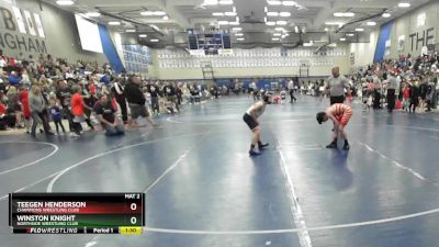 88 lbs Champ. Round 1 - Teegen Henderson, Champions Wrestling Club vs Winston Knight, Northside Wrestling Club