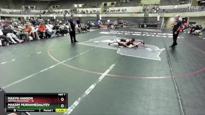 139 lbs Round 2 (4 Team) - Masyn Hanson, Kenyon/Wanamingo vs Maksim Mukhamedaliyev, Hersey