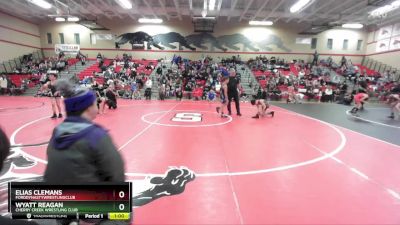 97 lbs Cons. Round 3 - Wyatt Reagan, Cherry Creek Wrestling Club vs Elias Clemans, FordDynastyWrestlingClub