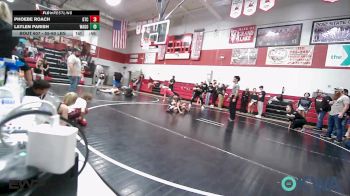 55-60 lbs Rr Rnd 2 - Phoebe Roach, Grove Takedown Club vs Laylen Parish, Wagoner Takedown Club