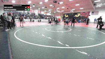 140 lbs Cons. Round 3 - Iris Allman, Buena Park vs Valerie Ramirez, Tahquitz