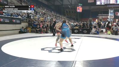 235 lbs Champ. Rd Of 16 - Keely Allen, Indiana vs Katherine Luna, California