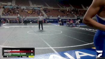 D2-126 lbs Quarterfinal - Giovanni Martinez Chavez, Canyon View vs Santana Andrade, Centennial