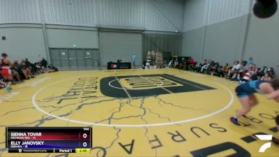 144 lbs Round 2 (8 Team) - Sienna Tovar, Michigan Red vs Elly Janovsky, Indiana