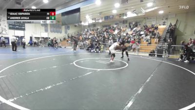 175 lbs Cons. Round 7 - Izaac Esparza, Paloma Valley vs Andres Ayala, Costa Mesa