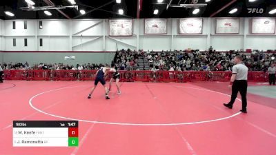 160 lbs Round Of 16 - Miles Keefe, Frontier vs Jack Ramonetta, Bristol-Plymouth