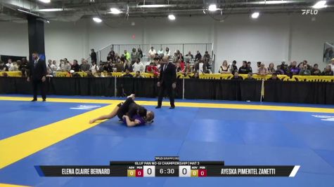 Ayeska Pimentel Zanetti vs Elena Claire Bernard 2026 Pan IBJJF Jiu-Jitsu No-Gi Championship