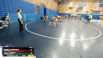 140lbs Champ. Round 2 - Kinsey Christoph, Omak (Girls) vs Talah Jansky, Kamiakin (Girls)