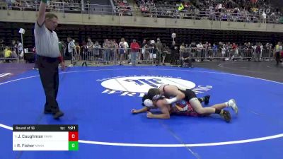 130 lbs Round Of 16 - Jaedyn Caughman, Fawn Grove, PA vs Ryan Fisher, Mahanoy City, PA