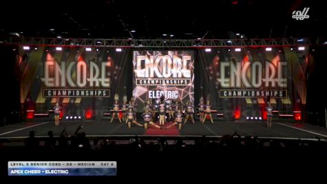 Apex Cheer - Electric [2025 L3 Senior Coed - D2 - Medium Day 2] 2025 Encore Grand Nationals