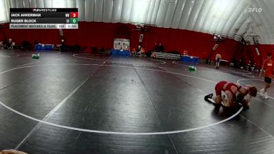 150 lbs Placement Matches (8 Team) - Jack Akkerman, Wisconsin Rapids vs Ruger Block, Cambridge-Isanti Blue