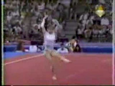 Kerri Strug - 1992 Olympics Team Optionals - Floor Exercise