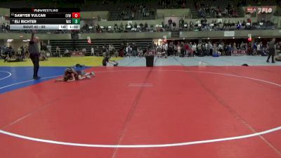 80 lbs Quarterfinal - Eli Richter, West Central Area vs Sawyer Vulcan, Centennial Youth Wrestling