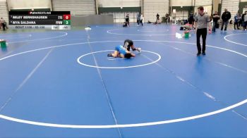 92-100 lbs 2nd Place Match - Mya Saldana, Pikes Peak Warriors Wrestling vs Miley Bernshausen, 2TG