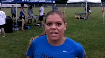 Erica Jesseman womens 2 mile champ Maine Distance Gala 2011