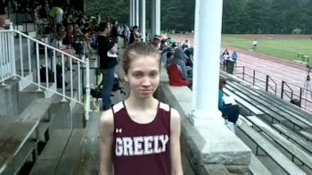 Kirsten Sandreuter Greely high school girls mile champ at Maine Distance Gala 2011