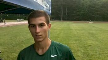 Luke Fontaine Miami after men's mile at Maine Distance Gala 2011
