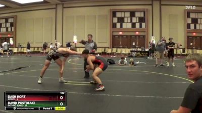 180 lbs Finals (8 Team) - Dash Hort, SVRWC vs David Postolaki, Olympic Black