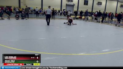 125 lbs Cons. Round 2 - Noah Hile, Rochester-CTC vs Leo Edblad, Saint Cloud State