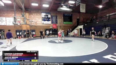 126 lbs Cons. Round 3 - Dawson Clevenger, The Factory Wrestling Club vs Justus Briggs, Fighting Squirrels