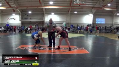 235 lbs Cons. Round 2 - Cameron O`Grady, Liberty vs Alicia Vazquez, CENTRAL CROSSING