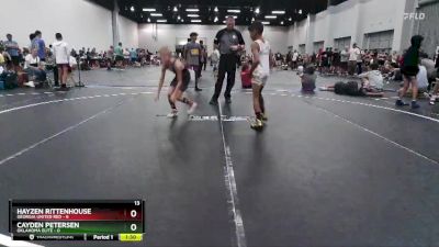 57 lbs Round 8 (10 Team) - Cayden Petersen, Oklahoma Elite vs Hayzen Rittenhouse, Georgia United Red