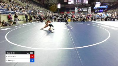 140 lbs Cons 32 #1 - Hailey Ramos, KS vs Cadie Percy, CO