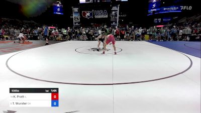 106 lbs Cons 8 #1 - Kaleb Pratt, IL vs Tommy Wurster, OH