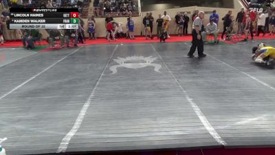 90_B lbs Round Of 32 - Lincoln Haines, Gettysburg vs Kamden Walker, Franklin Regional