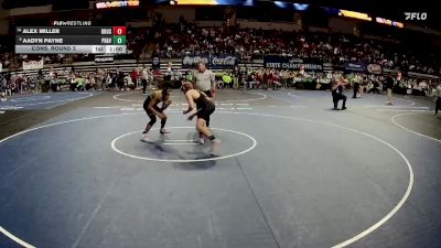 D 2 157 lbs Cons. Round 3 - Aadyn Payne, Prairieville vs Alex Miller, Brusly