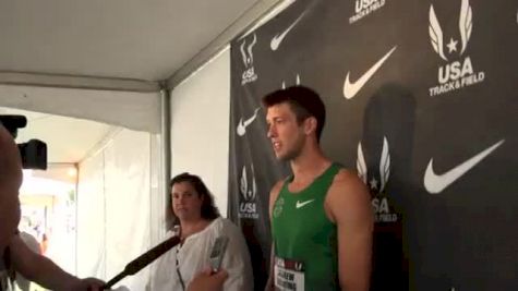 Andrew Wheating after qualifying to 1500m final at USATF Outdoor Championships 2011