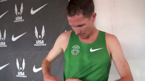 Ben Bruce after qualifying to Steeple final at USATF Outdoor Championships 2011