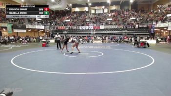 235 lbs Champ. Round 1 - Addison Smart, Doniphan West HS vs Isabella Owen, Gypsum-Southeast Of Saline HS