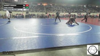 120 lbs Round Of 32 - Barrett Johnson, Pauls Valley Panthers Wrestling vs Gage Hoover, Cushing