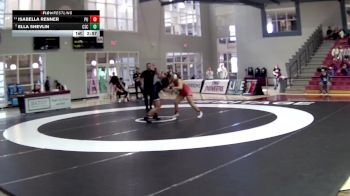 180 lbs Cons. Round 2 - Isabella Renner, Pacific University vs Ella Shevlin, Chadron