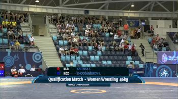 46 kg Qualif. - Sviatlana Katenka, Belarus vs Kumushai Zhoodanbekova, Kyrgyzstan