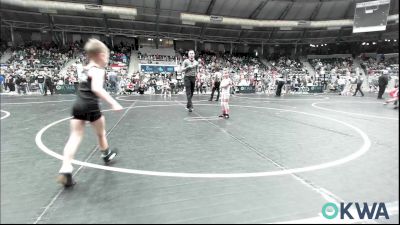 43 lbs Round Of 64 - Rhett Green, Marlow Outlaws vs Elwood Manley, Perry Wrestling Academy