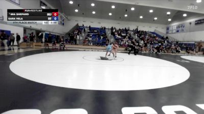 124 lbs 5th Place Match - Sara Vela, Unattached vs Mia Shepard, University Nevada Las Vegas
