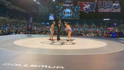 120 lbs Cons. Rd Of 64 - Morgan Foy, NC vs Simone Dyer, IL